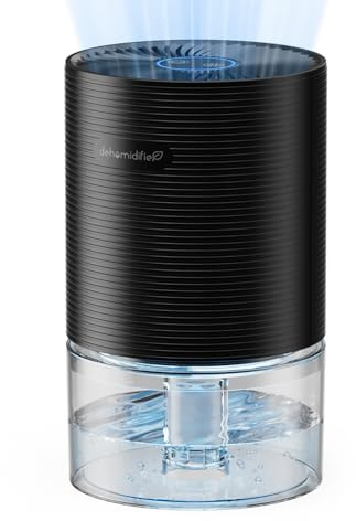 750ml Luftentfeuchter für Zuhause Auto Shutoff, Auto Defrost, Ultra-Quiet für Schlafzimmer Schrank Garderobe Büro Wohnmobil