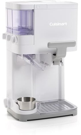 Cuisinart Eismaschine | Softeis, Gelato, Sorbet, milchfreies Eis, gefrorener Joghurt | Topping-Spender | Einfach zu bedienen und zu reinigen | 1,42 l für 6 Portionen | Fertig in 20 Minuten | ICE48U
