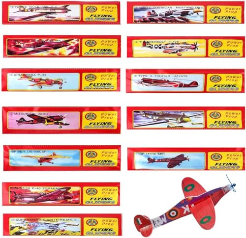 HONGECB Gleitflugzeuge Set, Styroporflieger Set, Einzeln Verpackten Styropor Segelflugzeuge, Styroporflieger, für Feierlichkeiten Gastgeschenke, 12 Stück