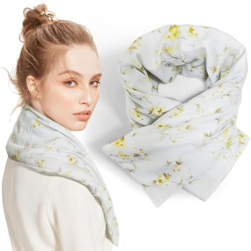 uncn Körnerkissen 68x11cm, 800g - Geteiltes Fächerdesign mit Gänseblümchenstickerei | Groß Wärmekissen Mikrowelle Für Nacken Schulter