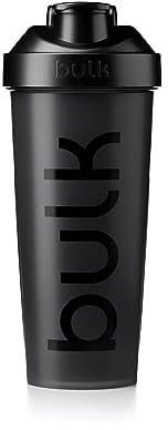 Bulk Iconic Protein Shaker Flasche, Eiweiß Shaker, Jet Black, 750 ml