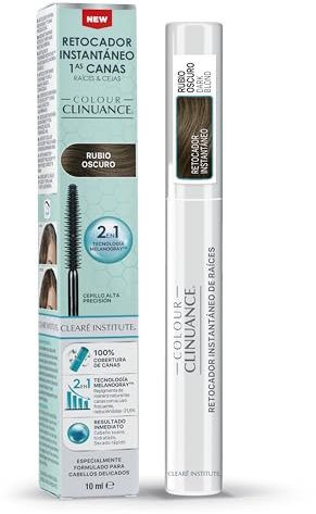 Colour Clinuance | Temporärer Sofort-Retouch für erste graue Haare, Wurzeln und Augenbrauen | Schnell und einfach zu verwenden | Perfekte Abdeckung und maximale Präzision | Dunkelblonde Farbe | 10ml