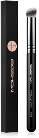 EIGSHOW Concealer Pinsel, Präzise abgewinkelt Foundation Pinsel mit Vegan Soft Synthetic Borsten für Concealer, Blending mit Flüssigkeit Creme Pulver (E872)