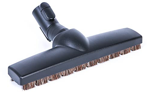 Staubsaugerladen.de Premium Parkettbürste kompatibel mit Miele Staubsauger, Bürste, Bodendüse, Parquet Twister XL, Parkettdüse, Hartbodendüse, Rosshaar, Ersatzteile, Klick Funktion & Parkhalterung
