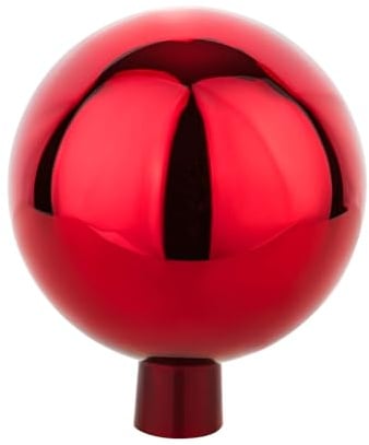 VERDOBA - Rosenkugel - Gartenkugel für den Garten - Dekokugeln Aussenbereich in vielen Farben - Dekokugel aus Handarbeit - Dekokugel für den Garten (rot, 15 cm)