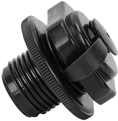 2 Stücke Luftventil Schlauchboot Spirale Luftstopfen Einweg Inflation Ersatzschraube Boston Ventil Schlauchboot Floß Kajak Pool Luftmatratze PVC Boot, schwarz