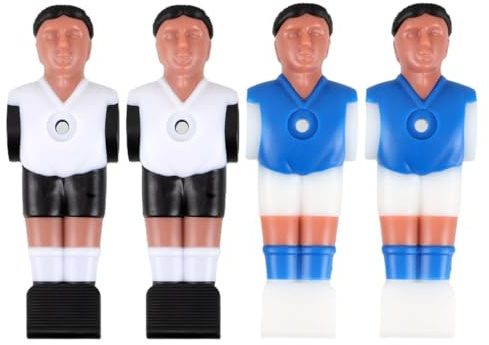 JUMPLAWN TischfußBall-ZubehöR 4 StüCk TischfußBallspielerfiguren Kicker Figuren Ersatzteile FüR Kickertisch TischfußBall Ersatzteile FüR Zuhause BüRo Und Freizeit