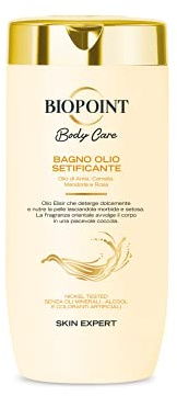 Biopoint - Weichmachendes Badeöl, sanfte Duschreinigung mit pflegender Wirkung, Honigige Textur und orientalischer Duft, verleiht eine weiche, elastische und hydratisierte Haut, 400 ml