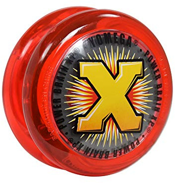 Yomega Power Brain XP yoyo - Professional yoyo with a Smart Switch which enables Players to Choose Between Auto-Return and Manual Styles of Play. + Extra 2 Strings & 3 Month Warranty (red)