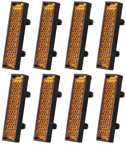 Pjeghbvop Packung 8pcs Fahrräder Pedale Fahrradpedalreflektoren Radreflektoren Pedalreflektor Verstärkt Für Fahrradreflektorersatz