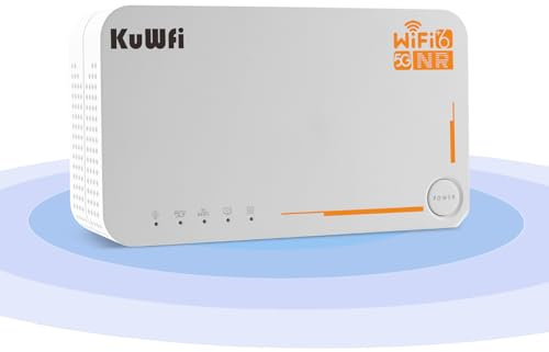 5G Router SIM-Karte, 5G eSIM Modem, Mobiler WLAN Router, bis zu 2,5Gbps, Dualband Wi-Fi 6 AX3600, WPA3, VPN, MU-MIMO, 4000mAh, Tragbarer WLAN-Hotspot, bis zu 32 Geräte, ebverwaltungsseite, Plug &Play