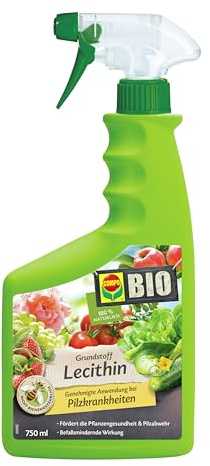 COMPO BIO Grundstoff Lecithin AF Spray, 750 ml, Fungizid Spritzmittel | Bei Pilzkrankheiten an Nutz- und Zierpflanzen, stärkt Pflanzengesundheit, 100% natürlich und biozertifiziert