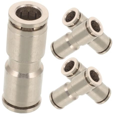 Push in Druckluftschlauch Anschlussstück aus Kupfer, Silber