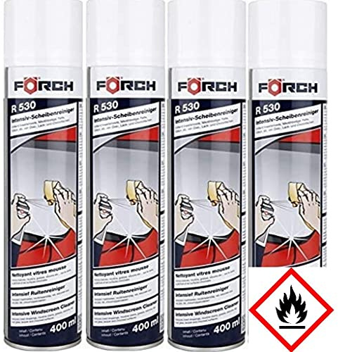Förch 6100-1600 Intensive Windscreen Cleaner Foam R530, 400 ml, Pack of 4