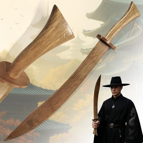Kung Fu Säbel – Trainingswaffe aus Bambusholz | Dao-Form Trainingsschwert für Anfänger & Fortgeschrittene | Robuster Holzsäbel für realistisches Kung-Fu-Training