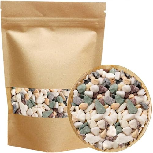 Fizdoqg Dekosteine 900g Dekosteine Weiß, Dekosteine für Vasen, Ziersteine Kleine Deko Steine, Deko Steine für Blumentopf Aquarium Sukkulenten Landschaftsbau, Haus und Garten