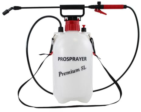 Phoenix Drucksprüher 5 Liter Profi – Gartenspritze mit Hochdruckpumpe & Verstellbarer Lanze – Pumpsprühflasche mit Schultergurt – Ideal für Garten, Pflanzenpflege, Unkrautbekämpfung