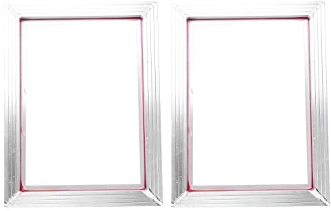 KVSERT 2 x A3 Siebdruckrahmen , 31 x 41 cm, mit weißem 43T Seidendruck, Polyester-Netz für bedruckte Leiterplatten