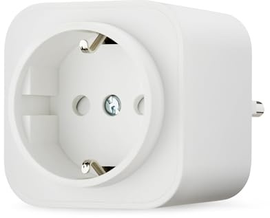Amazon Basics Smart WLAN-Steckdose Wi-Fi für EU-Steckdose, für den Innenbereich, nur kompatibel mit Alexa, Weiß, 1 Stück