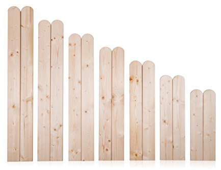 AZZAP Zaunlatten 150cm 15 Stück Holzzaun Holz Zaun Brett Zaunbrett Gartenzaun
