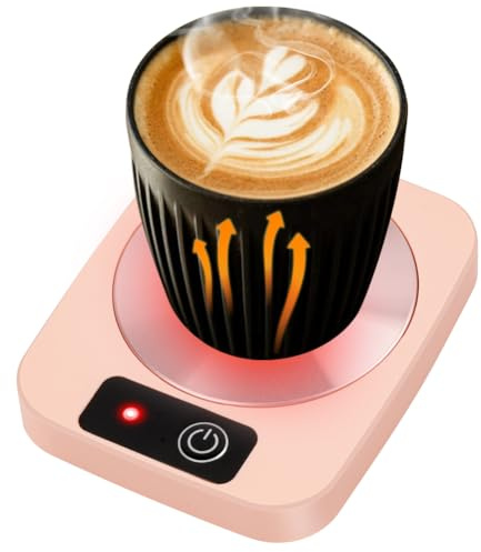 AYESY Kaffeetassenwärmer, Elektrischer Kaffeewärmer, Smart Tassenwärmer Teewärmer mit Aluminium-Metallplatte, Büro Gadgets, Getränkewärmer für Kaffee Kakao Milch, Geschenk für Kollegen und Freunde