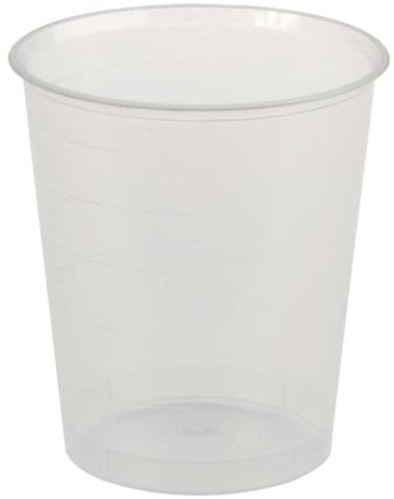 MED-COMFORT 4800 Stück Einnehmebecher 30ml Medizinbecher Medikamentenbecher Schnapsbecher Schnapsgläser - Fabe nach Wahl (transparent)