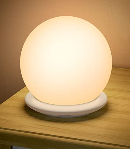 KOOFIT Nachtlicht Kinder, Stilllicht Dimmbar Nachtlicht Baby mit Touch & 1H Timer, Nachtlampe Kinderzimmer mit 8 Farbwechsel, USB Wiederaufladbares, Babyzimmer