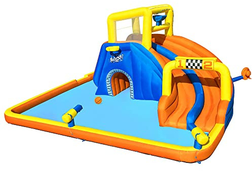 Bestway H2OGO!™ Mega Wasserpark, Super Speedway, 551 x 502 x 265 cm, mit Dauergebläse