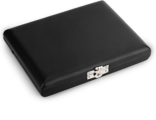 Rohrblattbox, 6-fach Massivholz, Rohrblatt Halter, für Saxophon und Klarinette Spieler aller Level in Proben, Auftritten, Reisen und Unterricht