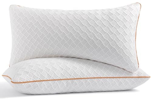Twirest Kopfkissen 40x80cm（2er Set）, Memory Foam Kissen - gefülltes Schlafkissen, Höhenverstellbares Kopfkissen mit Reißverschluss, Abnehmbarer/Waschbarer Kopfkissenbezug