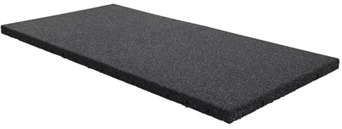 GreenTyre Gummimatte 50x100 cm – Antivibrationsmatte 30 mm – rutschfeste, Wetterbeständige Gummiplatte für Waschmaschine, Flachdach, Balkon, Gehweg & Spielplatz – Schalldämmende Bodenmatte