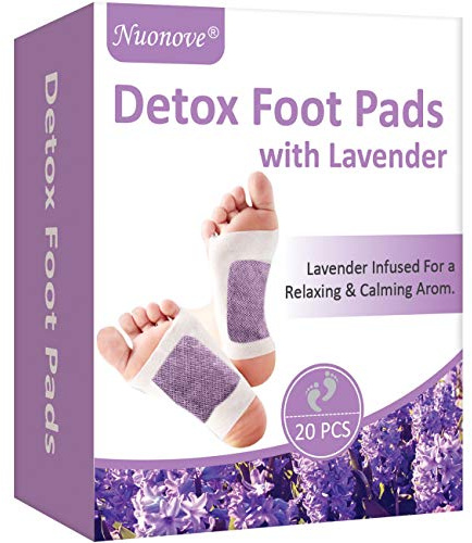 Detox Fußpflaster Vitalpflaster Fusspflaster, Lavendel Fusspflaster zur Entgiftung, Fußpflege-Pads mit Müdigkeit lindern, Schlaf verbessern, 20PC