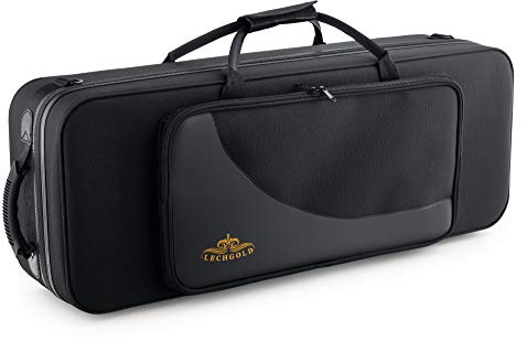 Lechgold Leichtkoffer für Tenor-Saxophon, Verklettbarer Tragegriff | Lightcase für alle gängigen Tenorsaxophone, Sehr niedriges Eigengewicht bei extremer Stabilität, Verstellbare Rucksackgurte