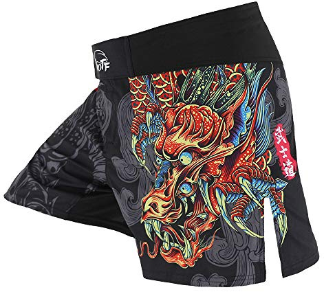 SUOTF MMA Shorts für Herren, Kampfshorts, BJJ Boxhose für Herren, Grappling, Suodk3, Mittel