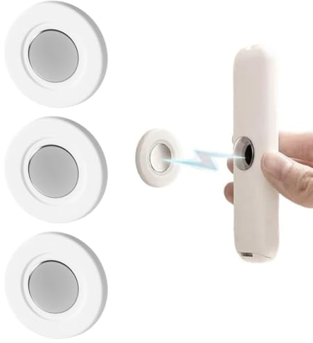 Jurqqer Fernbedienung Halterung Wand – Magnetischer Fernbedienungshalter | Superstarkem Magnethalter,Selbstklebende Magnethalterung ohne Bohren für TV & Gerätefernbedienungen,3 Stück, Weiß