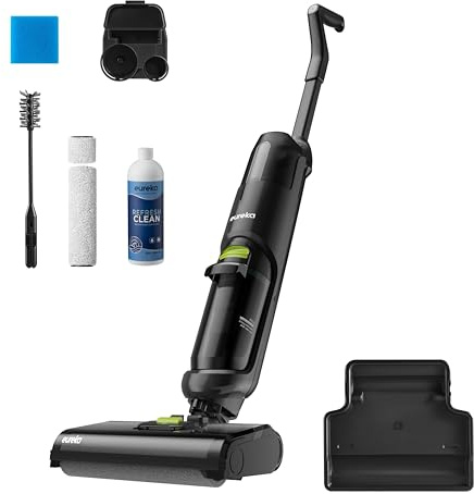 EUREKA NEW400 Nass-Trockensauger Kabelloser,Smart Nass-Trocken-Staubsauge mit Dual-Tank-Design,Selbstreinigung Bodenreiniger,Leicht Wischsauger Kabellos für Hartböden, Tierhaare, Essensreste