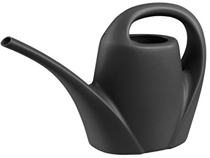 greemotion Gießkanne, Blumengießkanne mit langem Ausgießer, Kunststoff, 1,5 l, Anthrazit
