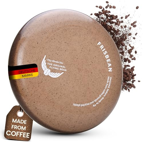 Kindskopf Frisbee 175g – nachhaltige Ultimate Wurfscheibe aus recyceltem Kunststoff – Profi Flying Disc für Strand & Park – Outdoor Spiel mit Anti-Slip-Grip