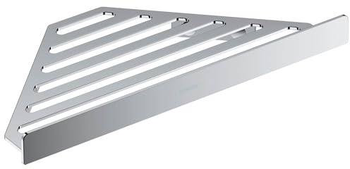 hansgrohe AddStoris - Duschablage, Duschkorb, Eckregal Bad, Duschregal Ecke, Seifenkorb, Seifenablage Dusche, Badezimmer Zubehör, Chrom, 41741000