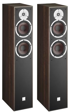 DALI Spektor 6 Standlautsprecher Paar (Walnuss) - 2-Wege, 150W RMS, 43-26000 Hz, 6 Ohm