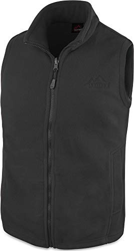 normani 280 g/m² Herren Fleeceweste für den Übergang mit Taschen und Stehkragen - leicht, elegant, funktional