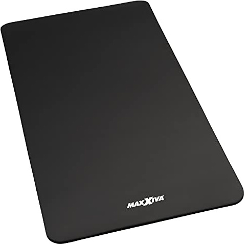 MAXXIVA Gymnastikmatte Yogamatte Schwarz Fitnessmatte 190x102x1,5 cm Schadstofffrei extrabreit inklusive Tragegurt