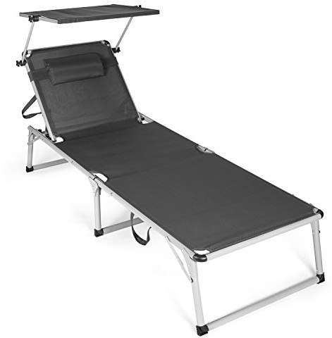 Park Alley PA-5289 Sonnenliege Deluxe grau