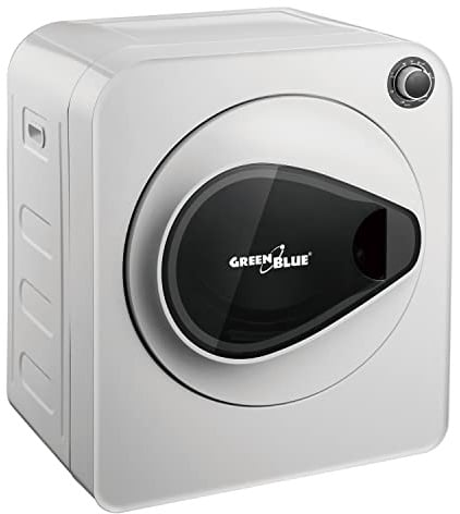Green Blue GB405 Mini Wäschetrockner 830W | Elektrischer Ablufttrockner für Kleidung, 3kg Kapazität | Freistehend oder Wandmontage | Fünf Trocknungsprogramme für effizientes und schnelles Trocknen