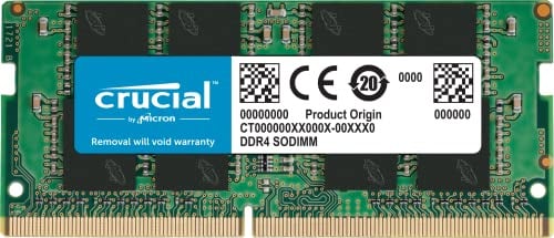 Crucial DDR4 RAM 16GB 3200MHz SODIMM CL22, Arbeitsspeicher für Laptop/Notebook, Mini PC (auch 2933MHz / 2666MHz) - CT16G4SFRA32A