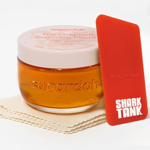 Sugardoh ZuckerwachsSet für Frauen, TikTok Trendartikel, Zuckerhaarentfernung mit fester Zuckerpaste zu Hause, Haarentferner für Damen und Herren für Achseln, BikiniBrasilian, Tik Tok Must Haves