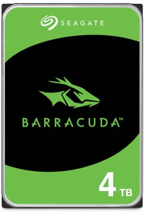 Seagate BarraCuda 4TB, Interne Festplatte HDD, 3.5 Zoll, 5400 U/Min, 256 MB Cache, SATA 6GB/s, silber, inkl. Data Rescue Service (ST4000DMZ04)
