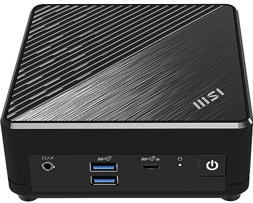 MSI Cubi N ADL S-079DE Mini-PC, Intel N100 Prozessor, 4GB DDR4, 128GB M.2 SSD, USB 3.2 Gen 2 Type C (DP Alternate), HDMI 2.1, DP 1.4, Bluetooth 5, Lüfterlos, Dual LAN, Windows 11 Pro, VESA