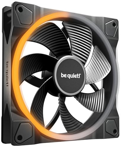 be quiet! Light Wings 140mm PWM Reverse Black, 7 invertierte Lüfterblätter, hoher Airflow, ideal für die Seite oder am Boden des Gehäuses, ARGB-Beleuchtung, vielzählige Farben, sehr leiser Betrieb