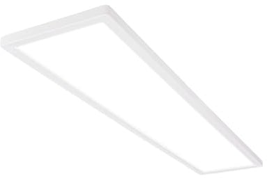 BRILONER - LED Deckenlampe 98cm mit indirektem Licht, 3 cm flach, 36W, 4800lm, neutralweißes Licht, Lampe, Deckenleuchte, Wohnzimmerlampe, LED Panel, Küchenlampe, Deckenbeleuchtung, 98x20x3 cm, Weiß
